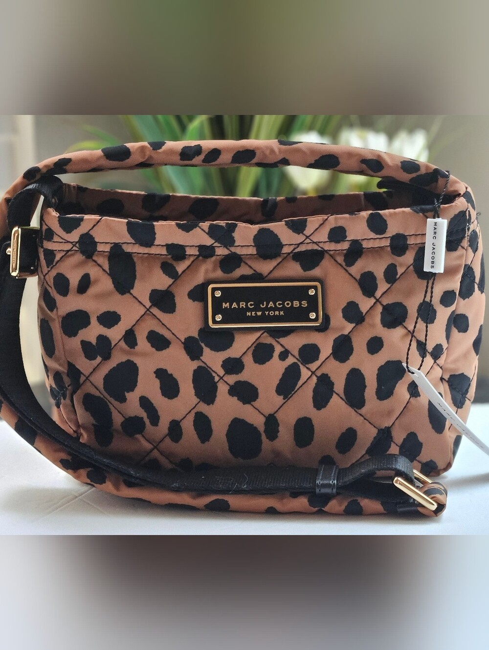 Mark Jacobs Quilted Leopard Print Crossbody Bag - Picture 2 of 8
